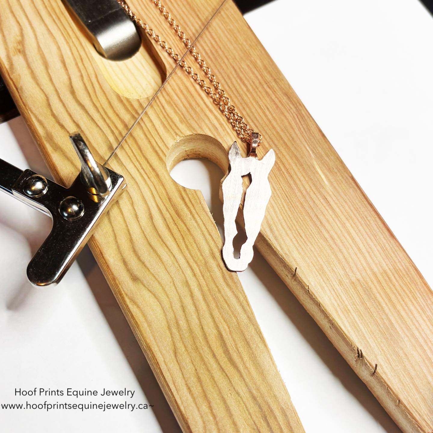 Horseshoe Pendant with stones