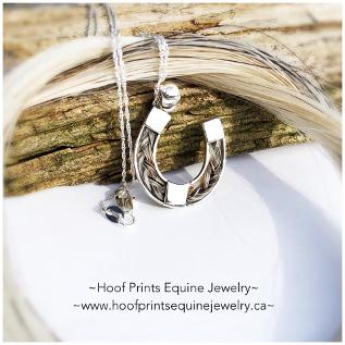 Custom Horse Hair Jewelry and Rings Hoof Prints Equine Jewelry